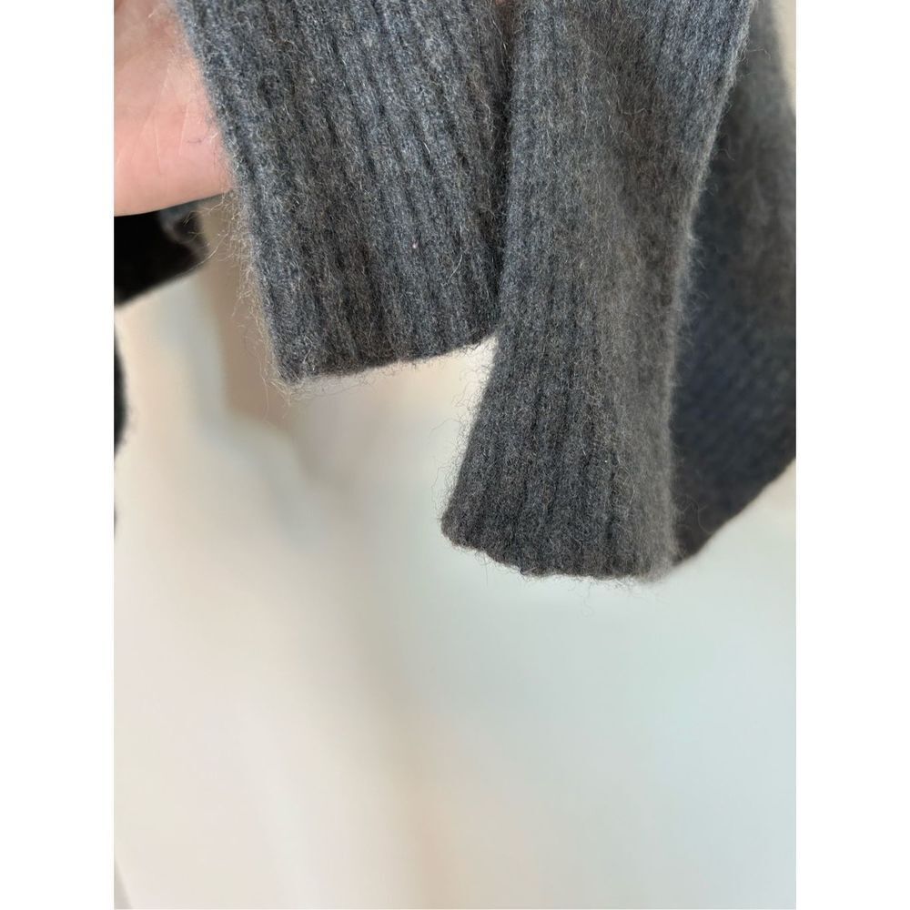Inhabit 100% cashmere grey cropped waterfall cardigan sweater small - Picture 2 of 5